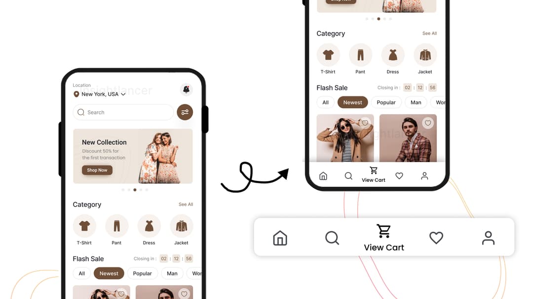 Bottom Mobile Navigation