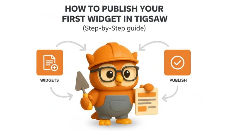 How to publish component on your website with Tigsaw